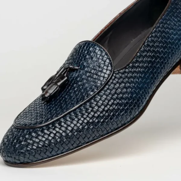 zelli_tino_woven_tassel_l_2.webp Cheap Zelli Tino Woven Tassel Loafers (15-216-NVY) Blue