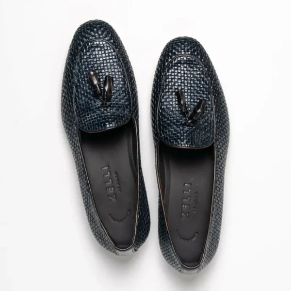 zelli_tino_woven_tassel_l_5.webp Cheap Zelli Tino Woven Tassel Loafers (15-216-NVY) Blue