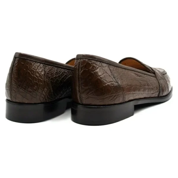 Discount Zelli Tuscany Crocodile Slip-On (11-119-CGN) Cognac