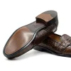 Discount Zelli Tuscany Crocodile Slip-On (11-119-CGN) Cognac