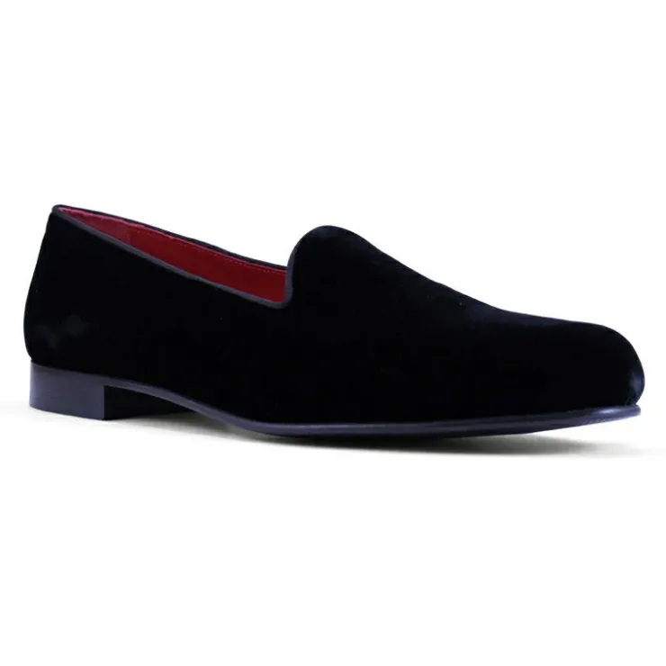 Hot Zelli Velvet Tuxedo Shoes (10-102-BLK) Black