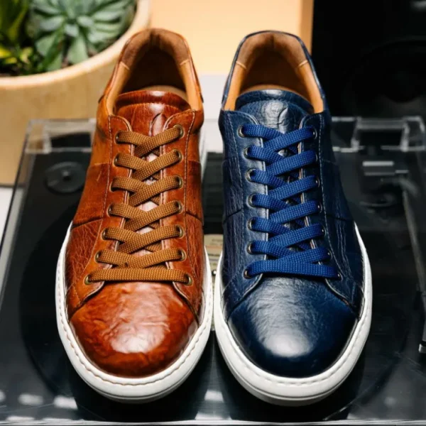 zelli_vivo_italian_tumble_14-1.webp Best Sale Zelli Vivo Italian Tumbled Calfskin Sneakers Safari Tobacco (65-348-CGN) SafariTobacco